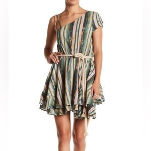 Free People Heart Shaped Faces Assymetrical Mini Dress NWT